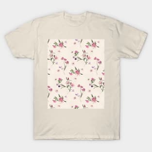 Scattered Floral on Cream T-Shirt